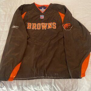 NFL Cleveland Browns Reebok Pullover Jacket XL